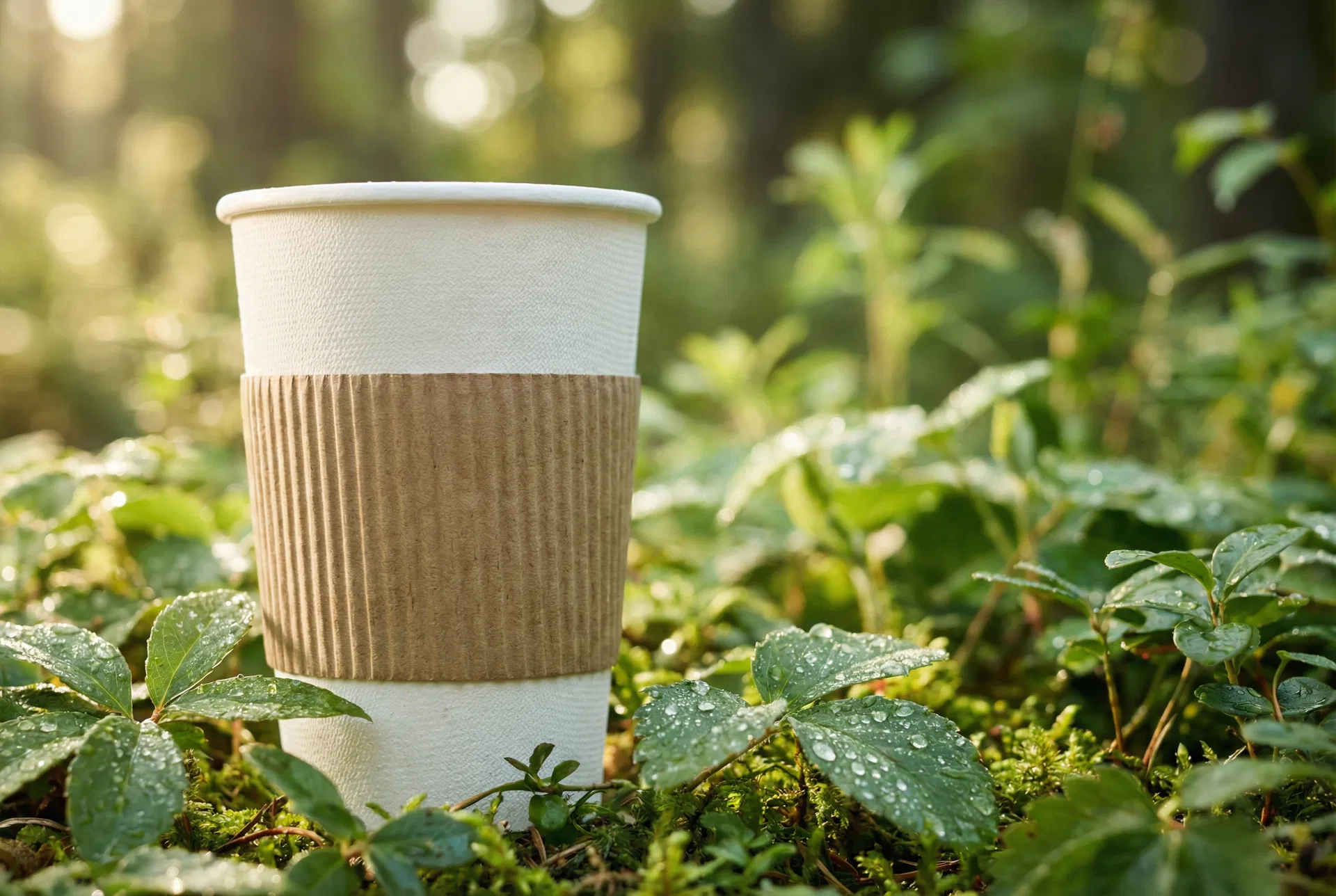 Paper cup packaging featuring EarthCoating